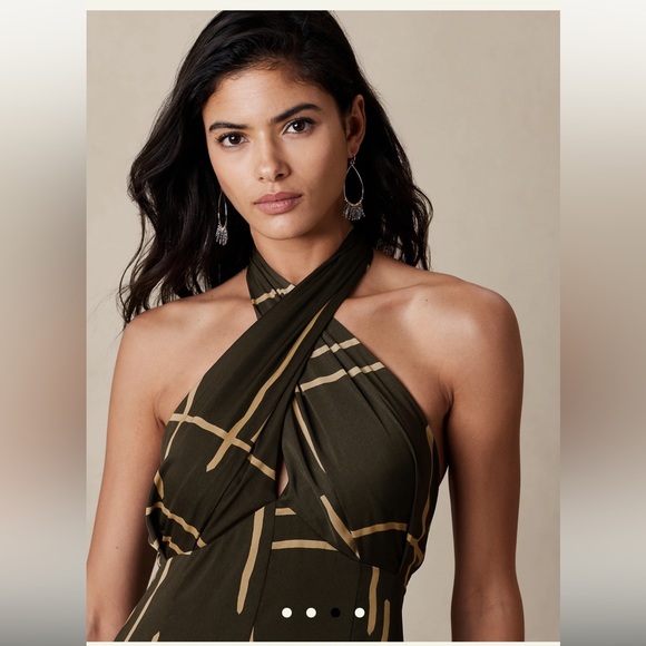 New Banana Republic Midi Dress – Yellow Lotus, Size 2P - Picture 3 of 6